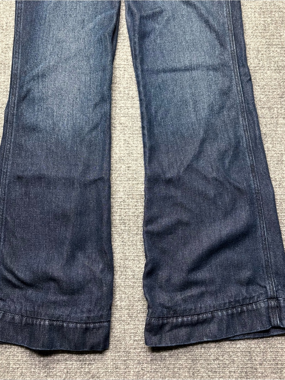 7 For All Mankind Jeans Womens 25 Blue Modern Dojo Tailorless Stormy Wide Leg - Picture 13 of 15